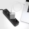Oncord Professzionális 3-as Hosszabbító Kapcsolóval 3 Méter Kábel Fekete 230V Max. 3680W 16A IP20 – Videx