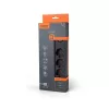 Oncord Professzionális 3-as Hosszabbító Kapcsolóval 2xUSB-A és 1xUSB-C Csatlakozóval 3 Méter Kábel Fekete 230V Max. 3680W 16A IP20 – Videx