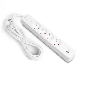   Oncord Professzionális 4-es Hosszabbító Kapcsolóval USB-A és USB-C Csatlakozóval 3 Méter Kábel 230V Max. 3680W 16A IP20 – Videx