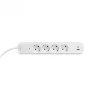 Oncord Professzionális 4-es Hosszabbító Kapcsolóval USB-A és USB-C Csatlakozóval 3 Méter Kábel 230V Max. 3680W 16A IP20 – Videx
