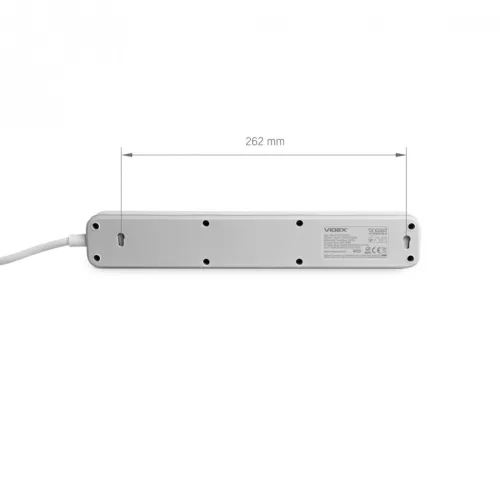 Oncord Professzionális 4-es Hosszabbító Kapcsolóval USB-A és USB-C Csatlakozóval 3 Méter Kábel 230V Max. 3680W 16A IP20 – Videx