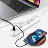 Oncord Professzionális 4-es Hosszabbító Kapcsolóval USB-A és USB-C Csatlakozóval 3 Méter Kábel 230V Max. 3680W 16A IP20 – Videx