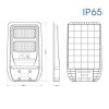 REX Szolár LED Utcai Lámpa 50W, 6400K, 700lm, IP65, 100º, ABS - Vivalux