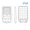 REX Szolár LED Utcai Lámpa 50W, 6400K, 700lm, IP65, 100º, ABS - Vivalux