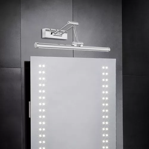 Vivalux RIMINI 9W-os króm LED képmegvilágító lámpa természetes fehér fénnyel