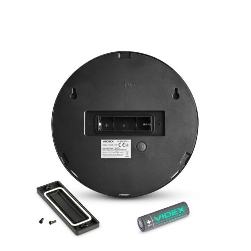 VIDEX Napelemes Fali Lámpa – Mozgásérzékelővel, Kerek