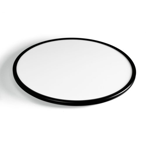 Videx IP54 vízálló, kerek CCT LED mennyezeti lámpa, fekete, 4800lm fényerővel, 50cm átmérővel