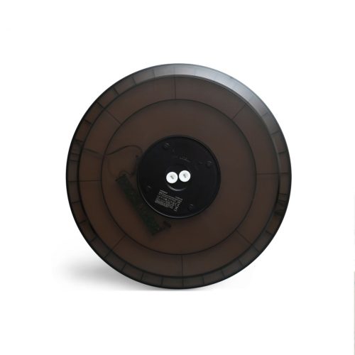 Videx IP54 vízálló, kerek CCT LED mennyezeti lámpa, fekete, 4800lm fényerővel, 50cm átmérővel