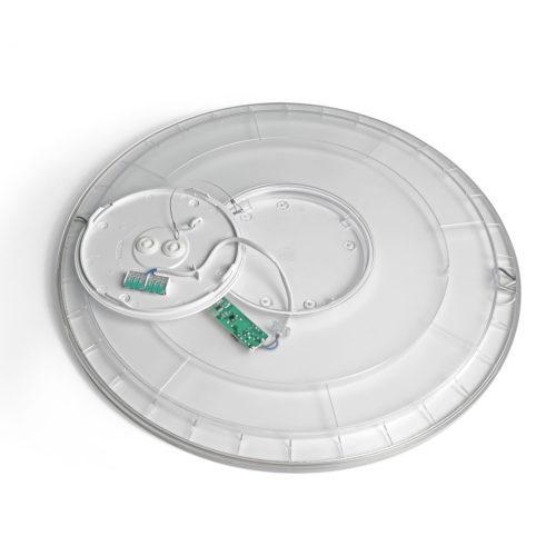 Videx IP54 vízálló, kerek CCT LED mennyezeti lámpa 4800lm fényerővel, 50cm átmérővel