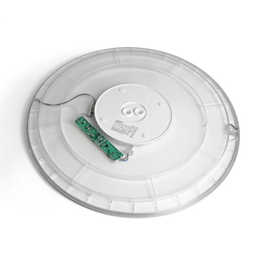 Videx IP54 vízálló, kerek CCT LED mennyezeti lámpa 4800lm fényerővel, 50cm átmérővel