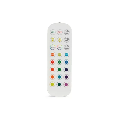 Videx VL-NL103W-R hordozható lámpa távirányítóval, karabinerrel és bekapcsolt világítással, RGB CCT