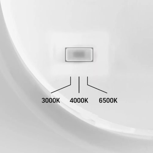 Videx modern fehér kerek LED fali lámpa oldalfalra 12W teljesítménnyel és IP65 vízállósággal