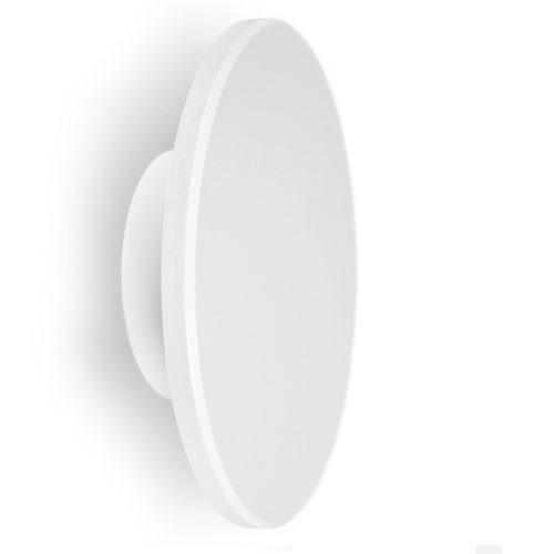 Videx modern fehér kerek LED fali lámpa oldalfalra 12W teljesítménnyel és IP65 vízállósággal