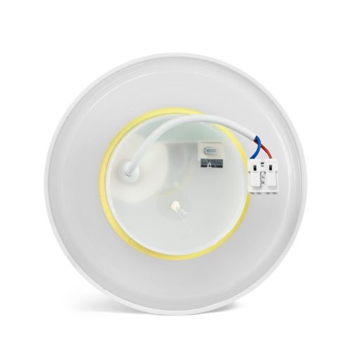 Videx modern fehér kerek LED fali lámpa oldalfalra 12W teljesítménnyel és IP65 vízállósággal