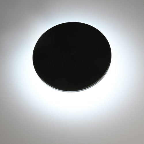 Videx modern fekete kerek LED fali lámpa 25cm, falra kürtérre és beltérre, 18W teljesítménnyel és IP65 vízállósággal