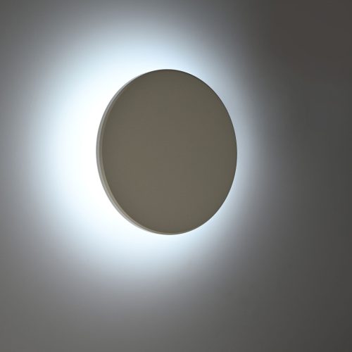 Videx modern fehér kerek LED fali lámpa, 25cm, 18W teljesítménnyel és IP65 vízállósággal