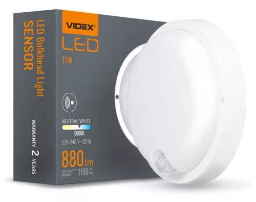Videx Kira 11W LED mennyezeti lámpa, kerek, fehér