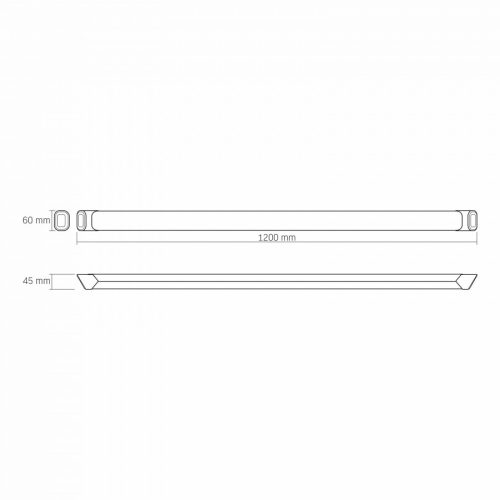 Videx Batten LED pultmegvilágító lámpa 60cm 36W 4000lm 5000K