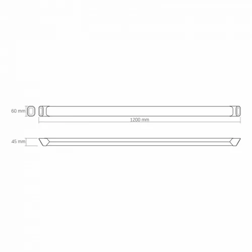 Videx Batten LED pultmegvilágító lámpa 60cm 36W 4000lm 5000K