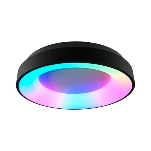 RGB mennyezeti lámpa távirányítóval 72W ø45cm fekete