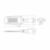Videx utcai LED lámpa 100W 10000lm 5000K 130° 3 év garancia LEYA