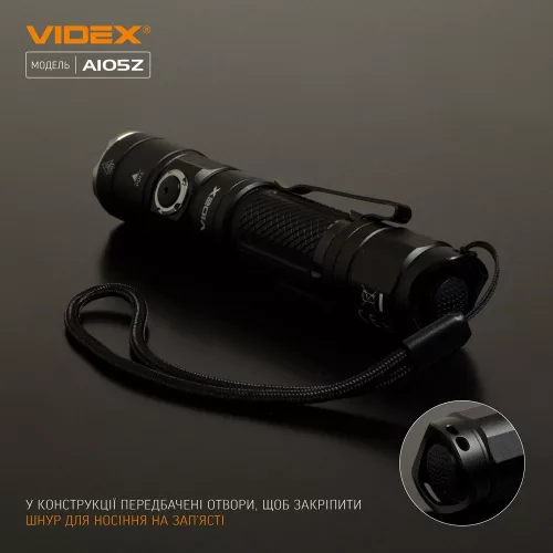 VIDEX LED zseblámpa akkumulátorral 1200lm 5000K