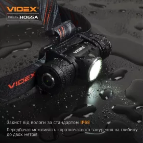 VIDEX LED fejlámpa levehető fejjel 1200lm 5000K