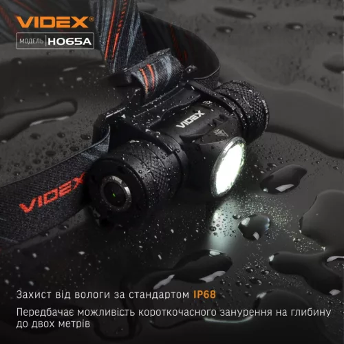 VIDEX LED fejlámpa levehető fejjel 1200lm 5000K