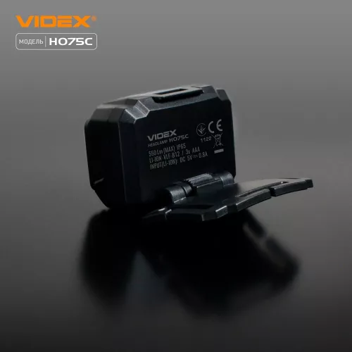 VIDEX LED fejlámpa cserélhető akkumulátorral 550lm 5000K