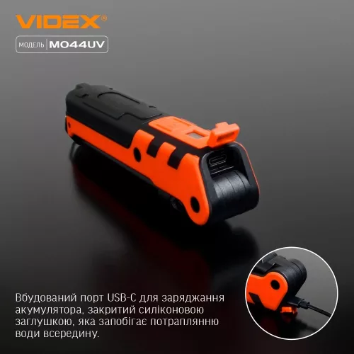 VIDEX LED szerelőlámpa UV fénnyel 400lm 4000K