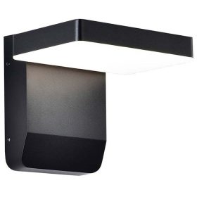   Kültéri LED lámpa, téglalap alakú, fekete 17W meleg fehér