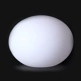   Világító kerti dekoráció, ovális gömb, RGB, akkumulátorral, távirányítóval, 20cm