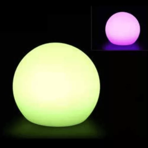Világító Kerti Díszgömb Akkumulátorral, RGB, 30 cm, Távirányítós