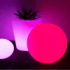 Világító Kerti Díszgömb Akkumulátorral, RGB, 30 cm, Távirányítós