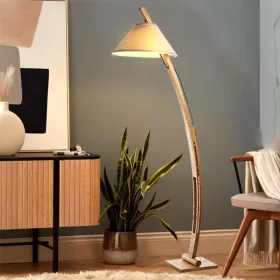 Tömör fa állólámpa E27 165cm