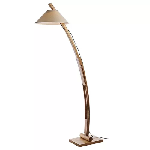 Tömör fa állólámpa E27 165cm