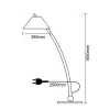 Tömör fa állólámpa E27 165cm