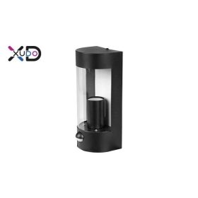   Kerti íves oldalfali lámpa mozgásérzékelővel E27-es foglalattal fekete