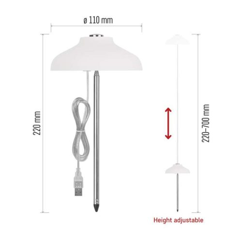 EMOS 39 LED-es teljes spektrumú burás növénynevelő lámpa időzítővel