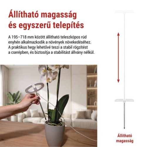 EMOS 39 LED-es teljes spektrumú növénynevelő lámpa időzítővel