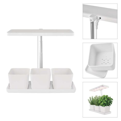 EMOS komplett növénynevelő szett 30 LED-es lámpával és 3 darab ültetőládával