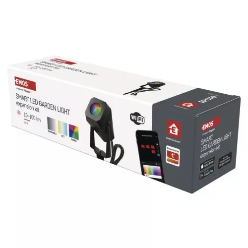 GoSmart Okos Leszúrható Kerti Spotlámpa Bővítő készlet 1db RGBIC+CCT IP65 - EMOS