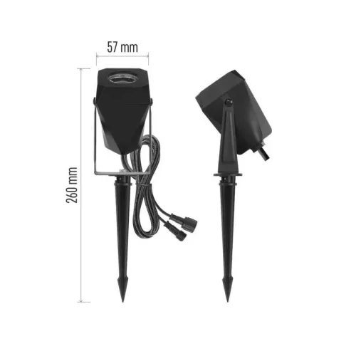 GoSmart Okos Leszúrható Kerti Spotlámpa Szett 4db RGBIC+CCT IP65 - EMOS