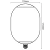Füstös dekor LED filament izzó "SMOKE" 4W E27 1800K T178