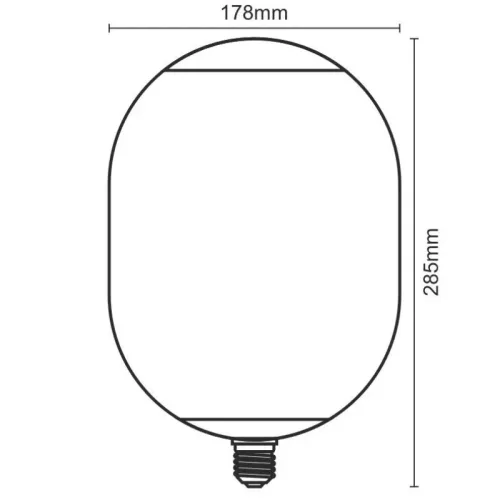 Füstös dekor LED filament izzó "SMOKE" 4W E27 1800K T178