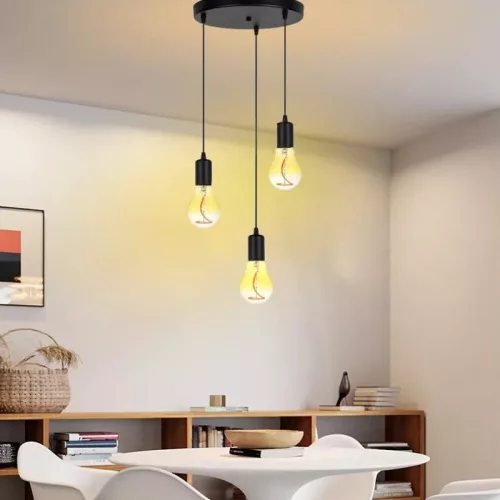 LED filament "SHAPE SMOKE" sárga dekor izzó 4W E27 1800K A60