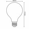 LED filament "SHAPE SMOKE" fekete dekor izzó 4W E27 1800K G95