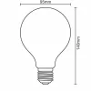 LED filament "SHAPE SMOKE" fekete dekor izzó 4W E27 1800K G95