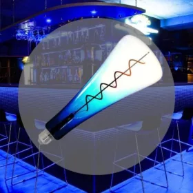 LED filament SHAPE BLUE dekor izzó 5W E27 1800K T110
