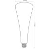 LED filament SHAPE BLUE dekor izzó 5W E27 1800K T110